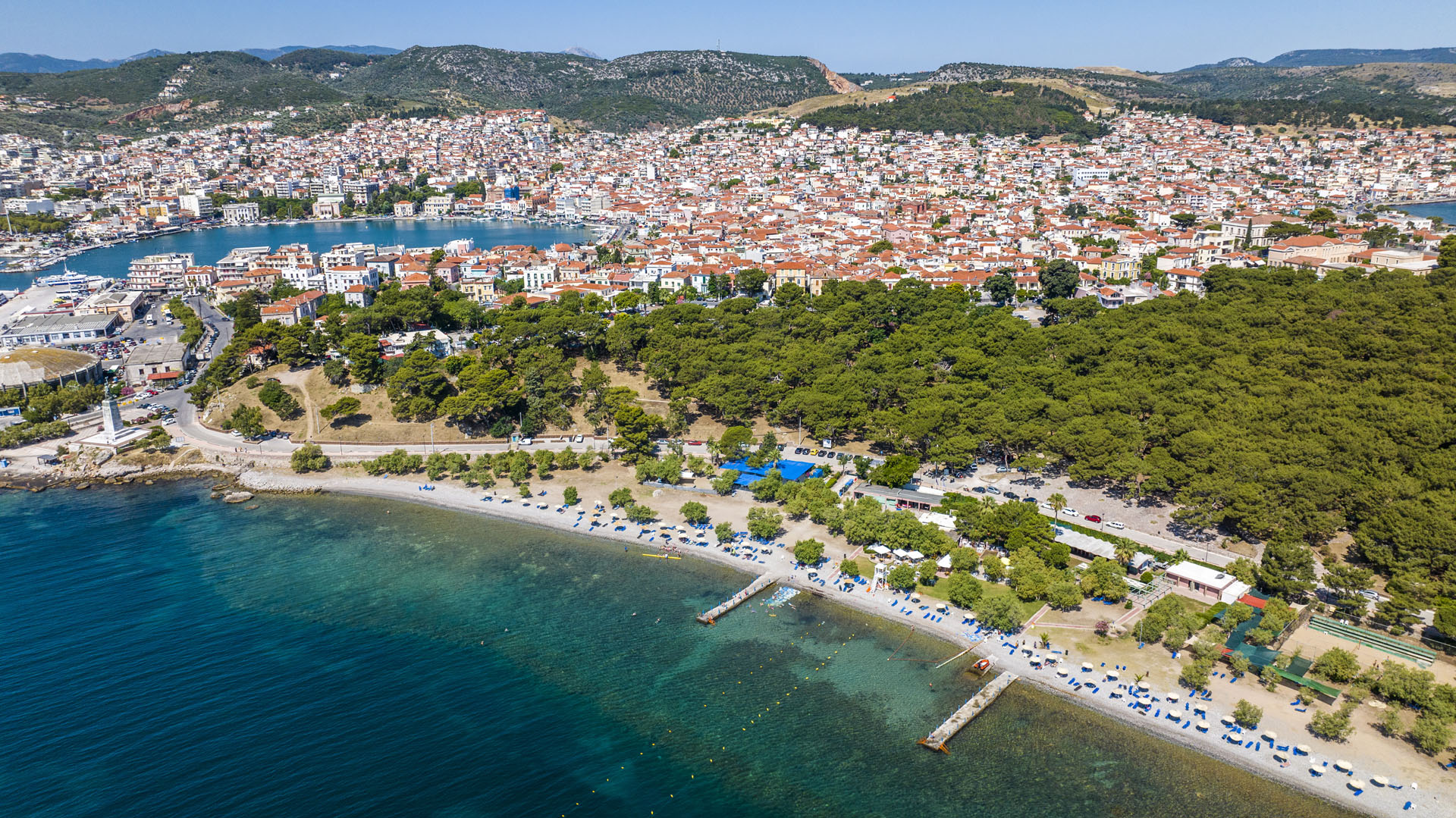 Tsamakia Beach Mytilene (15 minute walk)