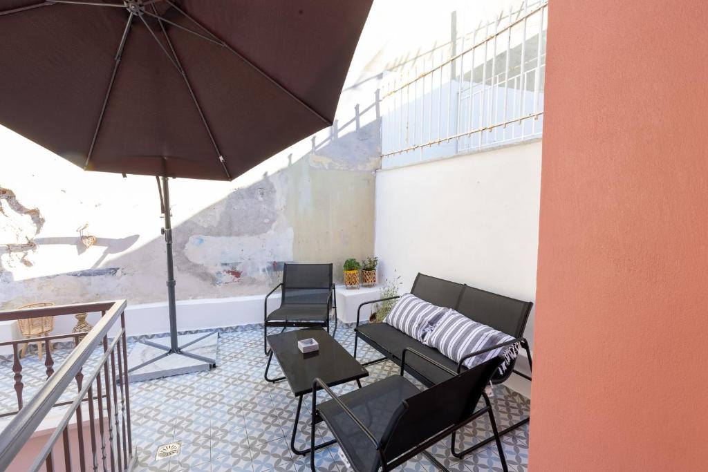 Veranda chillin space in Pergamou Mytilene