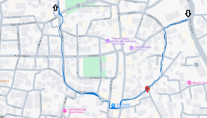 Pergamou directions Map